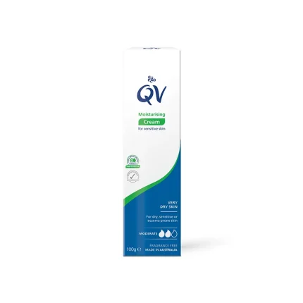 کرم مرطوب کننده QV پوست حساس